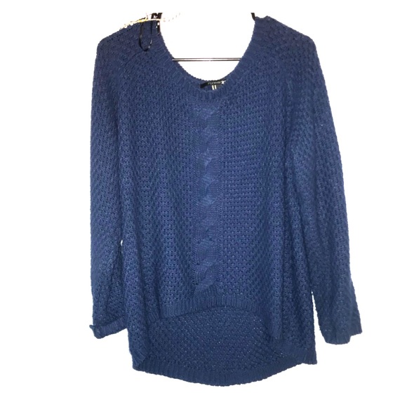 Dark Blue Forever 21 Slouch Sweater - Picture 1 of 4